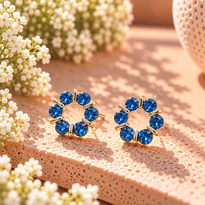 CIRCULOS CINCONES AZULES
